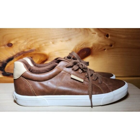 Nautica Brown Shoes Size 9.5 Casual Brown Leather Mens Size 9.5 - Picture 4 of 8